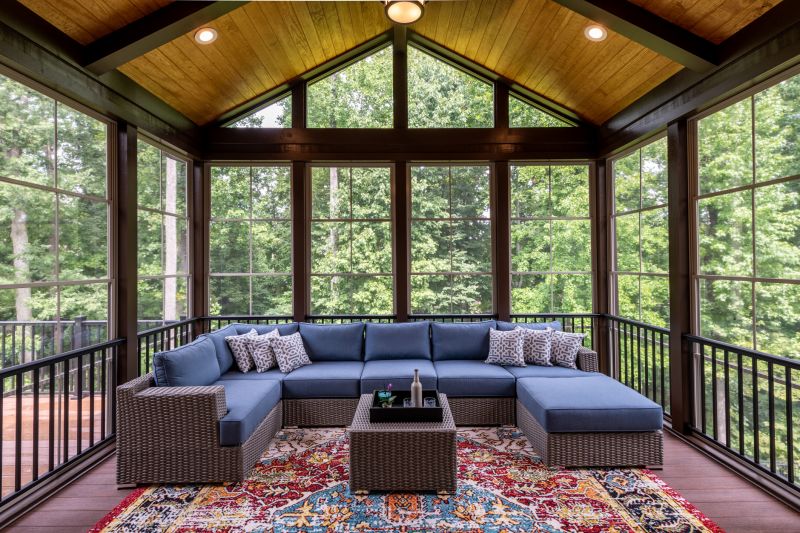 Sunroom with Landscaping