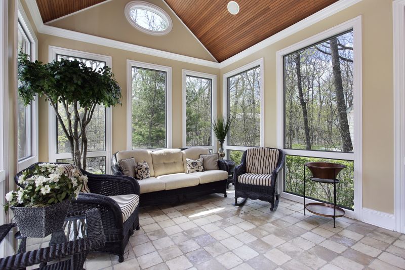 Sunroom with Seasonal Decor